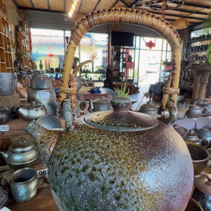 陶粗陶煮水壶1000CC