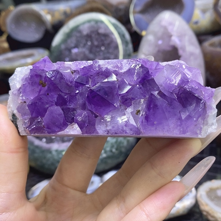 未镶嵌珠宝半成品紫晶紫晶块