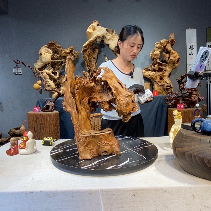 张***洪木草木堂根艺摆件286