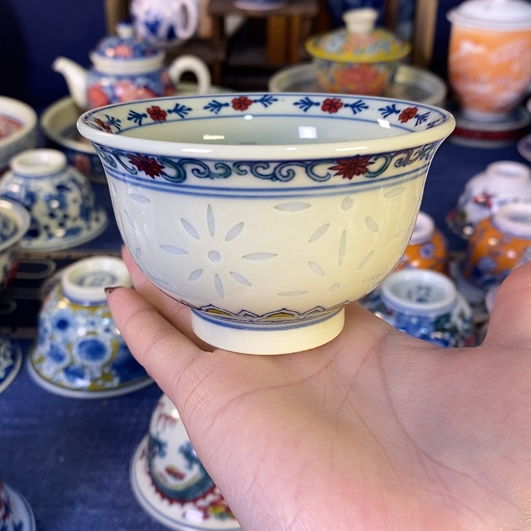 瓷片景德镇陶瓷茶杯1个