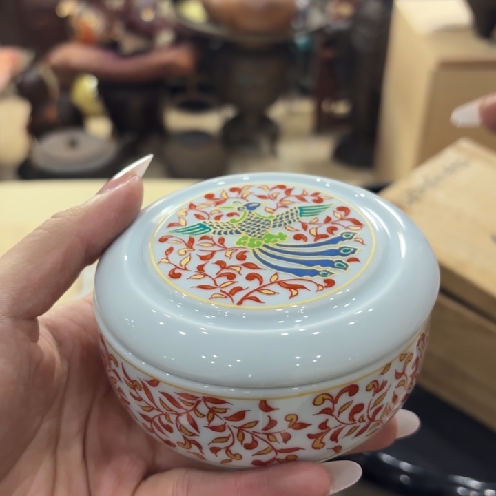 陶瓷古美术置物摆件