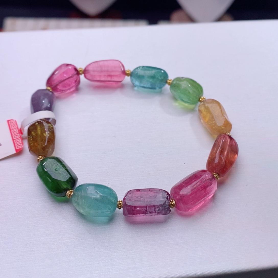 18K金镶嵌手链碧玺碧玺A手链