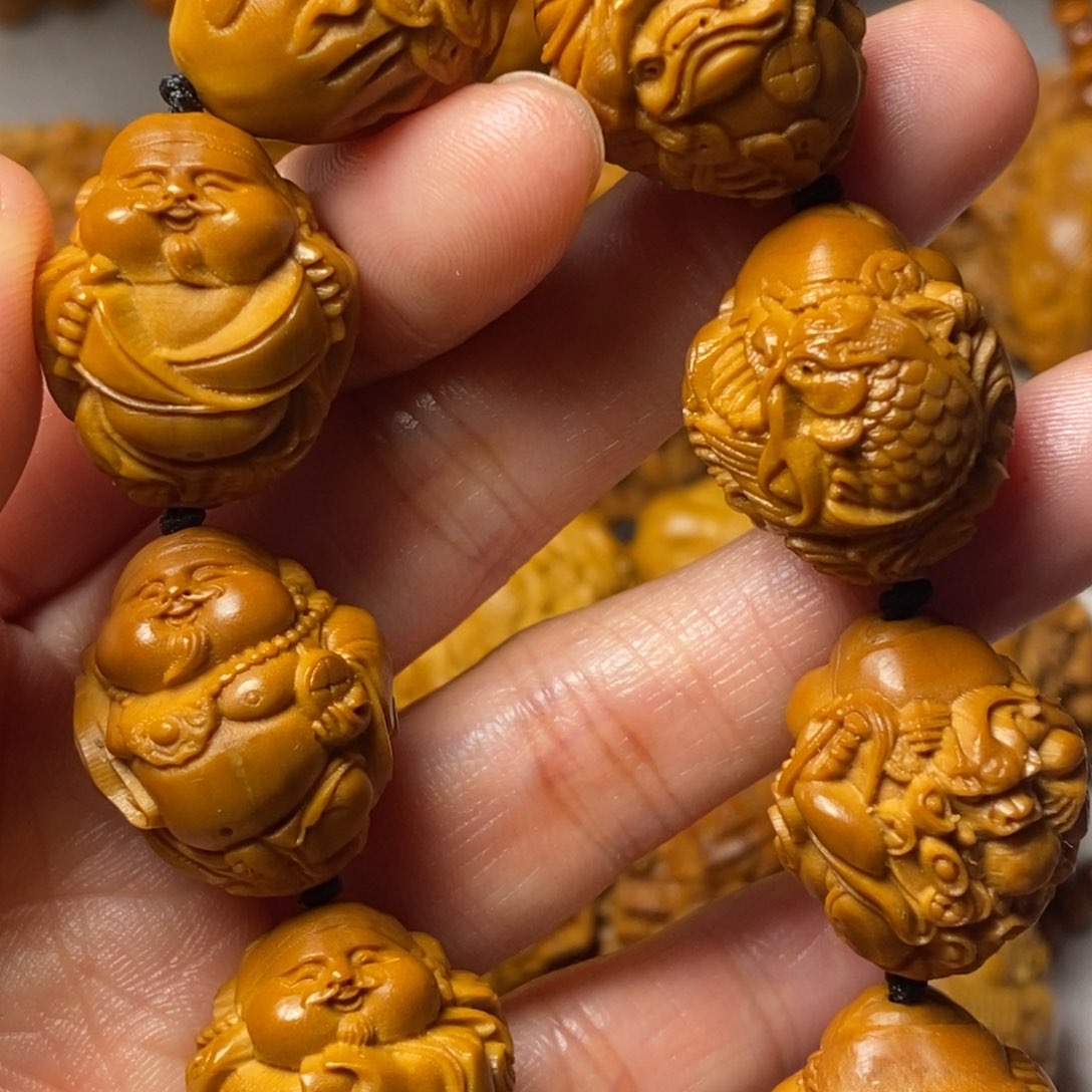 橄榄核手串/手链瑞兽财神