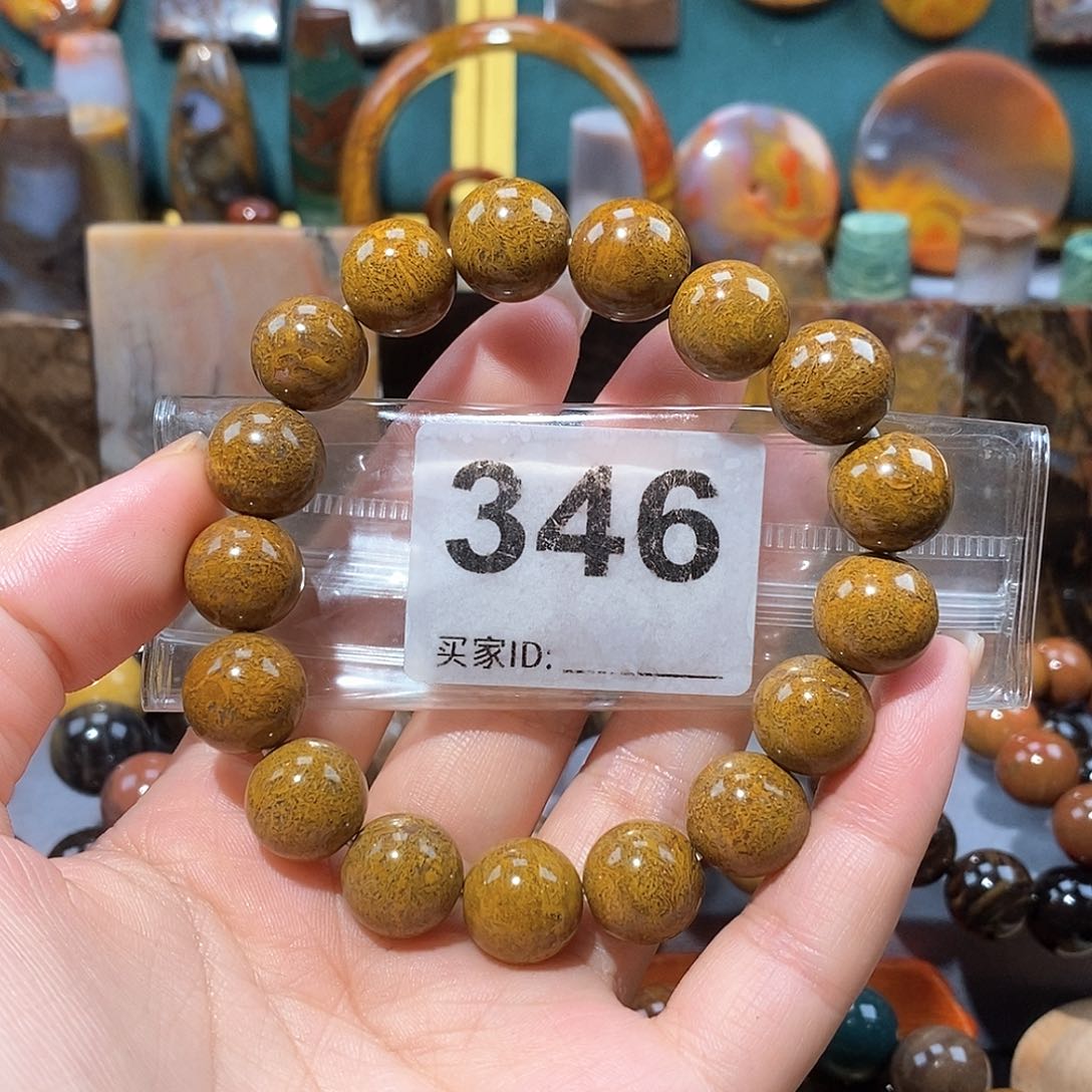 硅化玉天然北票硅化玉手串未镶嵌天然北票硅化玉手串