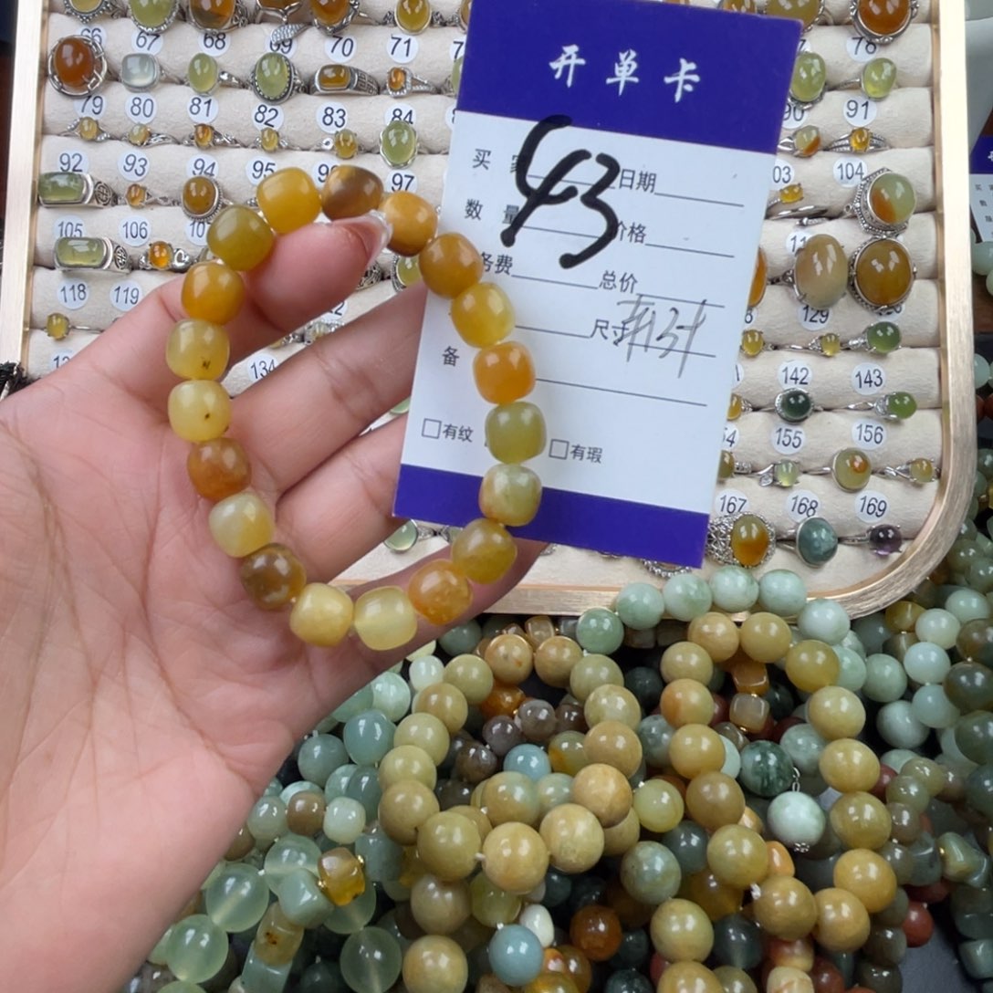 未镶嵌蛇纹石玉手串