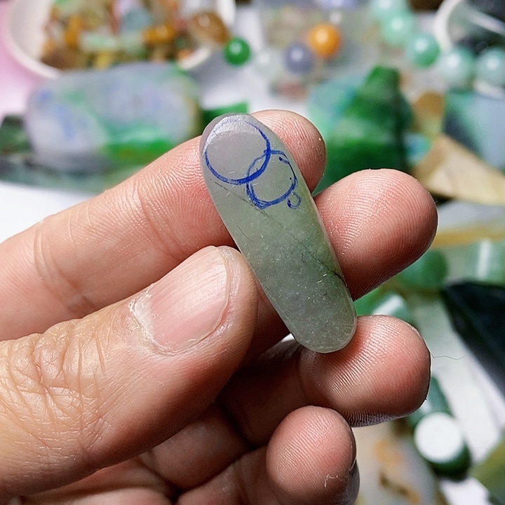 翡翠散珠天然翡翠A货