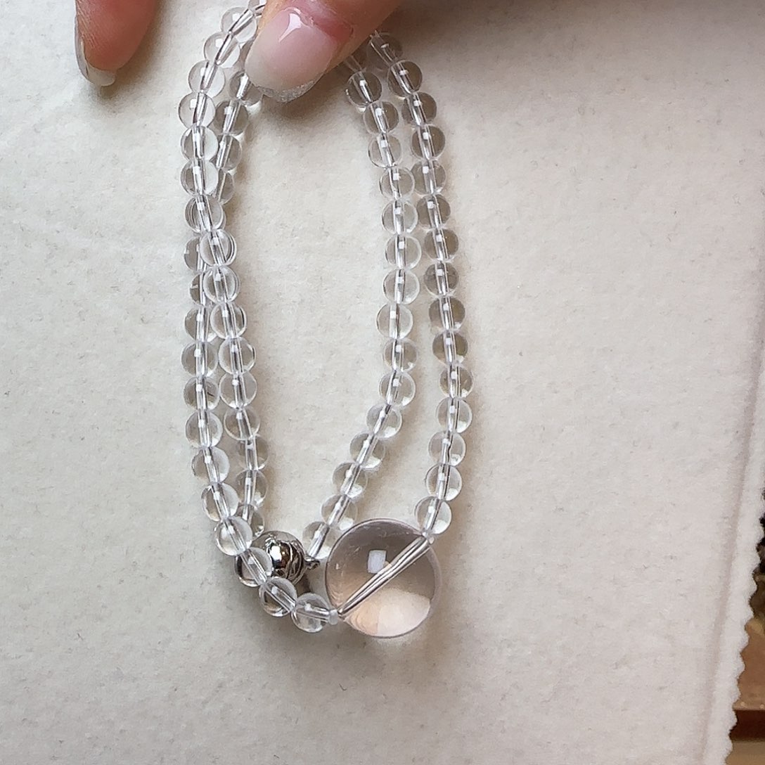 水晶颈饰未镶嵌大气上档次