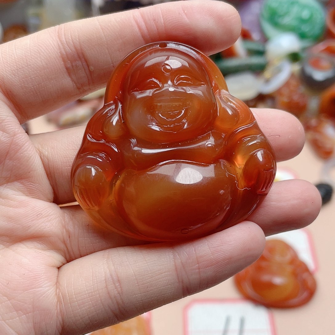 玛瑙/玉髓颈饰合金心*