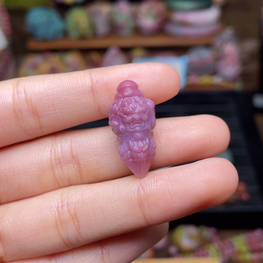 玛瑙/玉髓珠宝半成品未镶嵌?***✿盐源玛瑙降魔杵