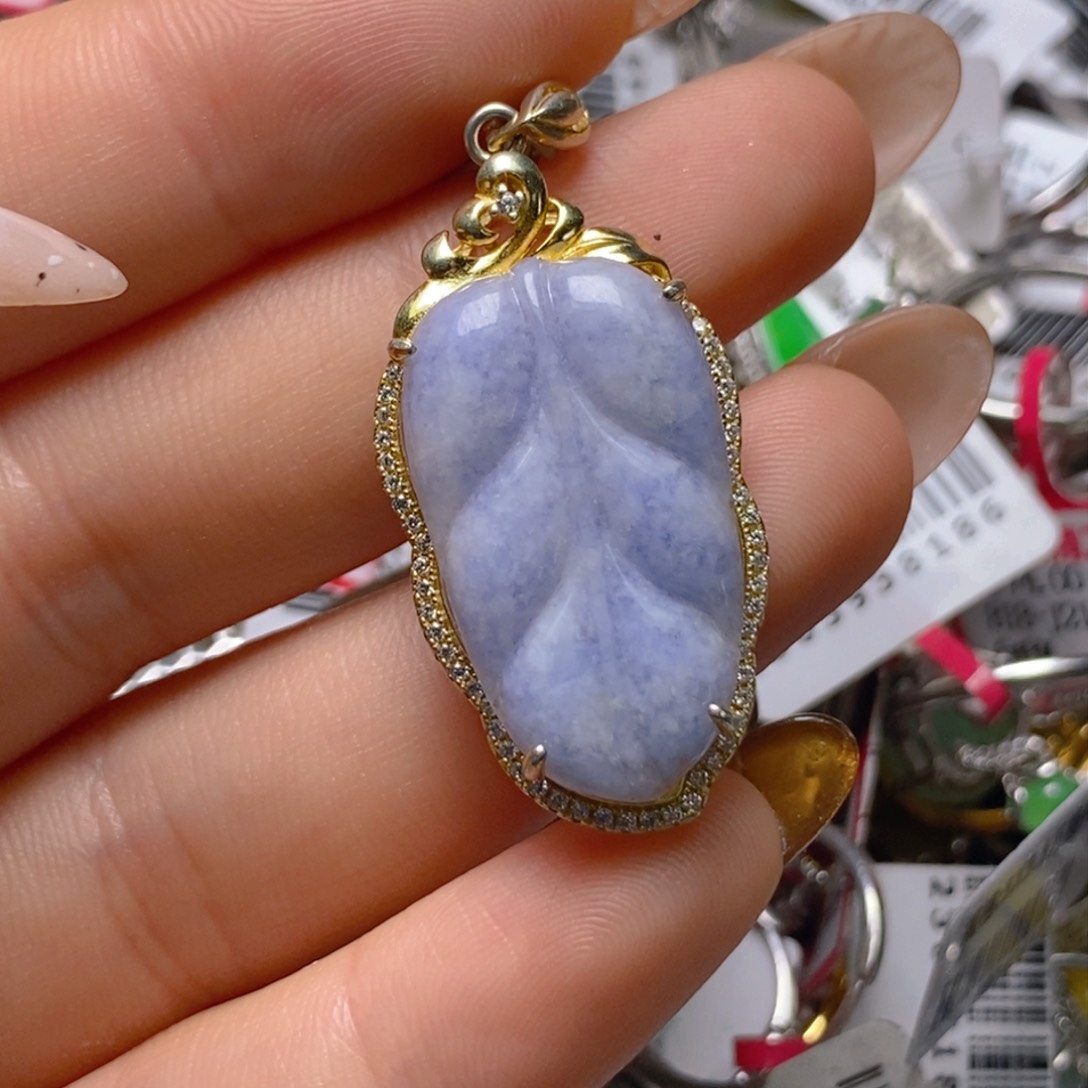 银S925镶嵌戒指翡翠百内无证书