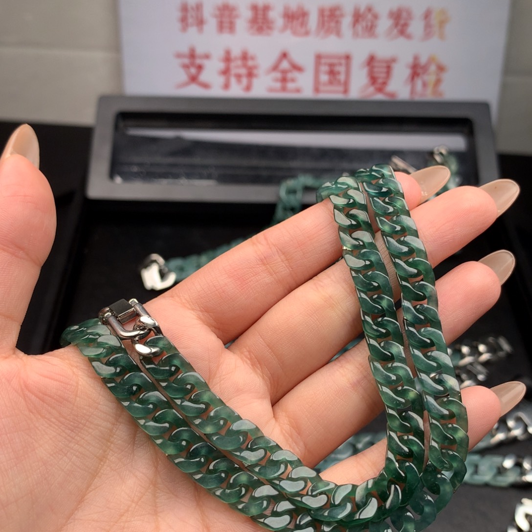 心****翡翠未镶嵌手链002