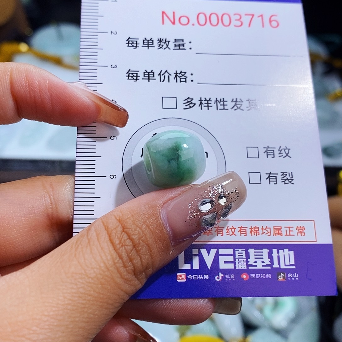 翡翠未镶嵌颈饰3716
