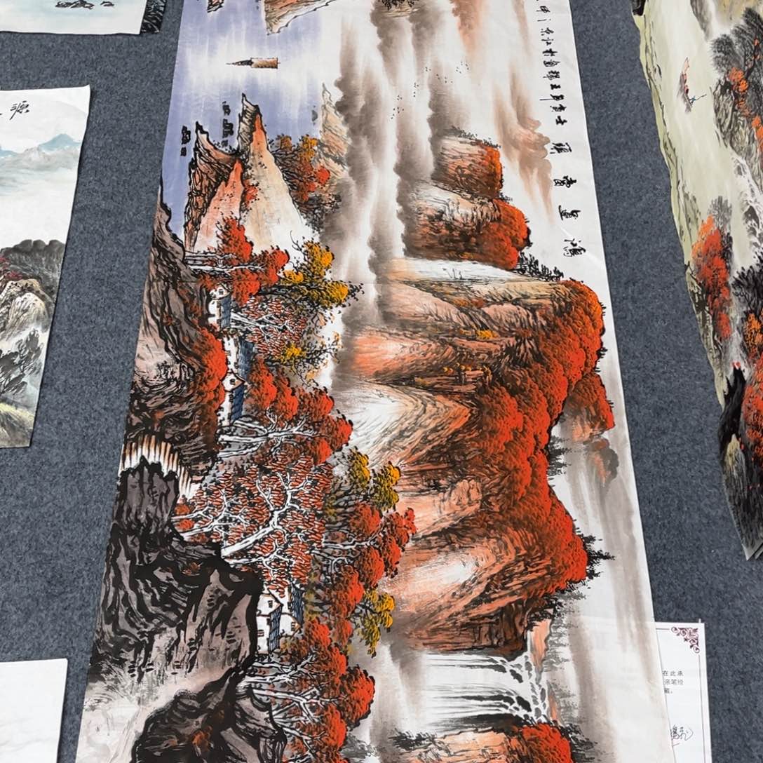 国画宣纸手绘，手工作品