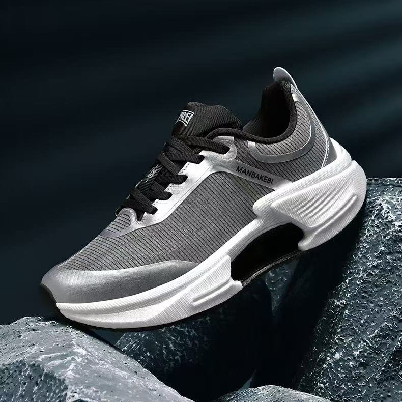 新款轻便碳板网面缓震厚底耐磨男女运动跑步鞋16803