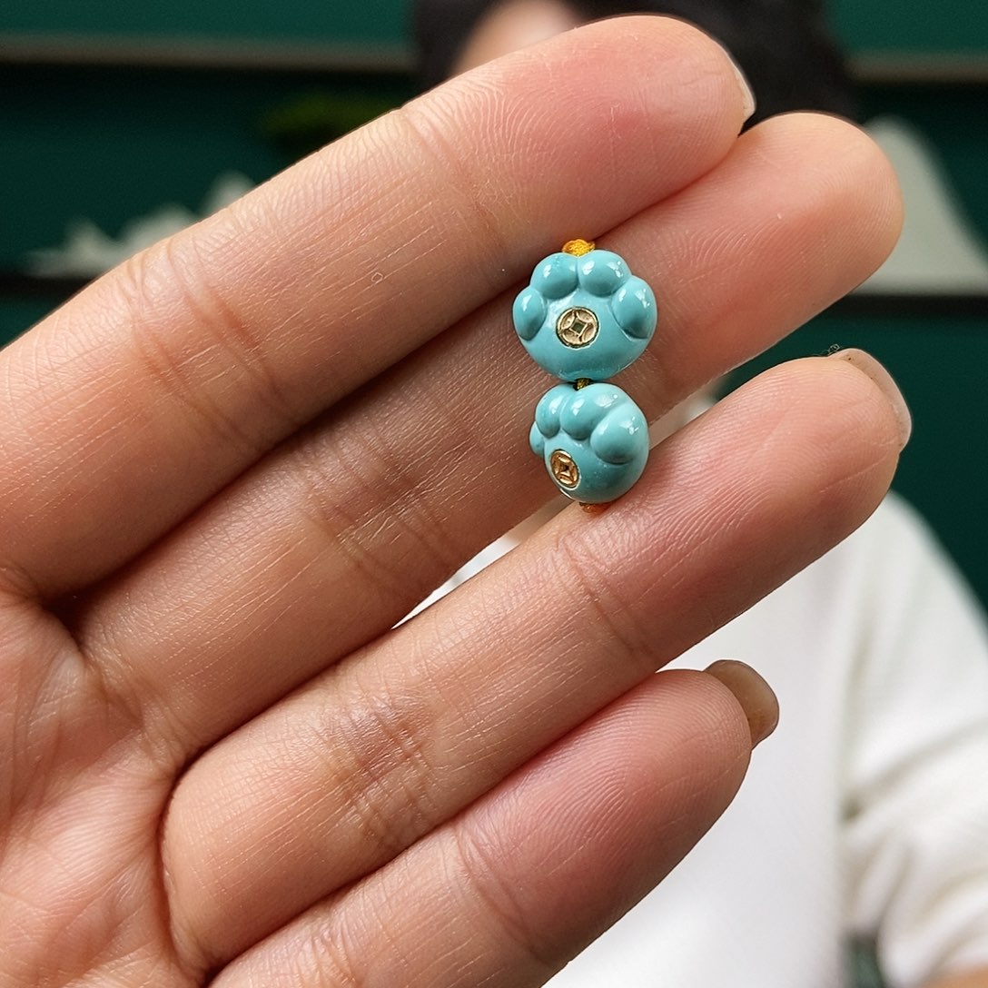 未镶嵌绿松石珠宝奇石