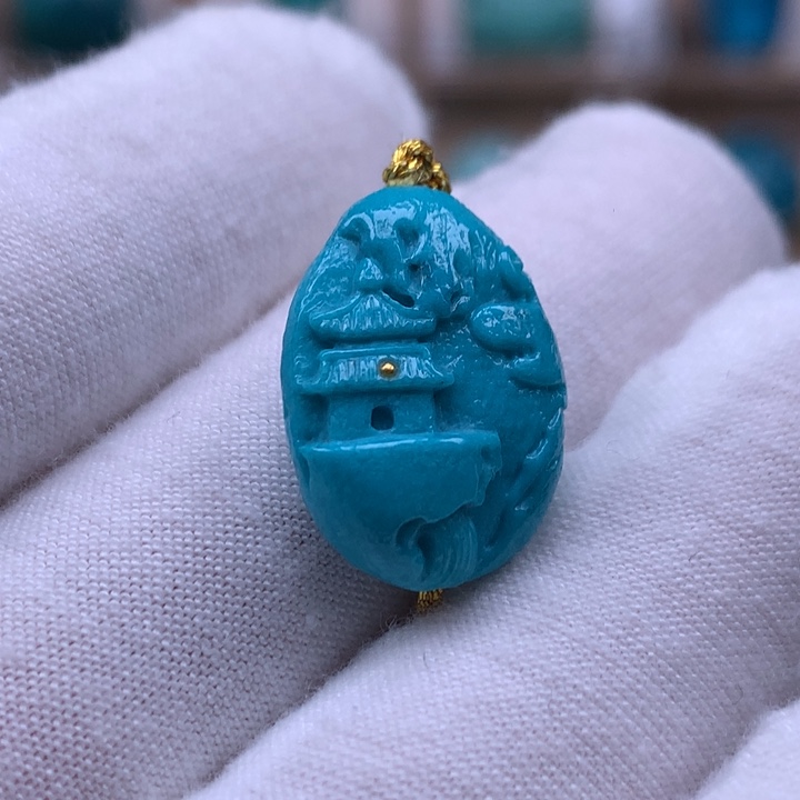 未镶嵌绿松石珠宝奇石