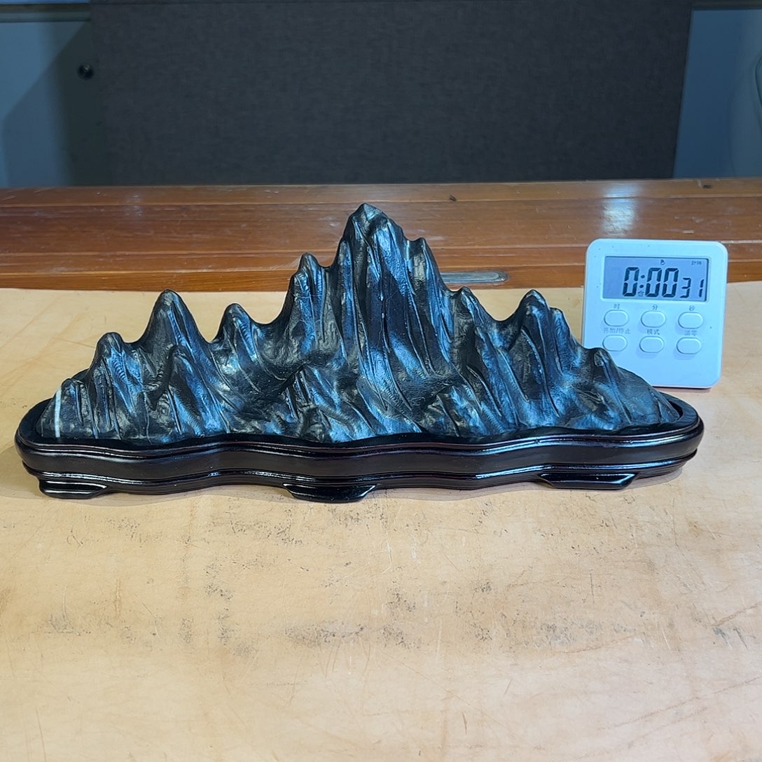 灵璧奇石博览会摆件眯*眼