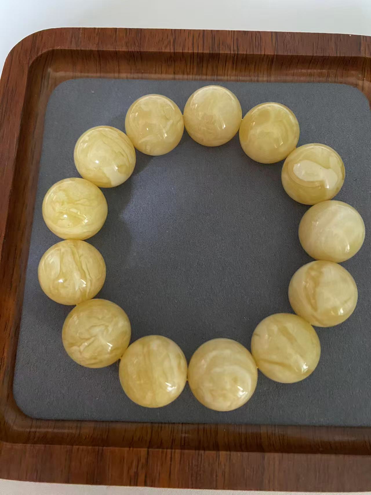 天然俄料白花手串1.8＋时尚经典单圈百搭