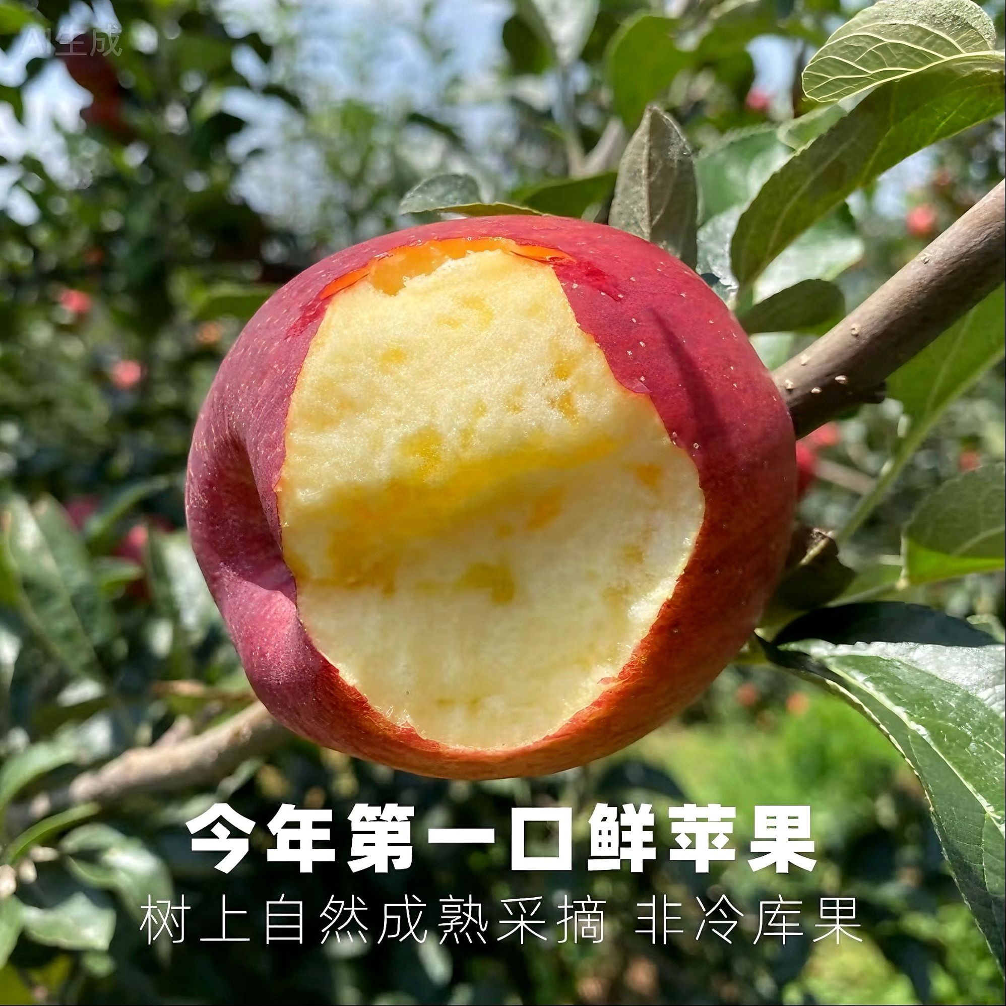 bm2【次日达】正宗大凉山盐源丑苹果现采现摘整箱发货新鲜水果包邮四川省