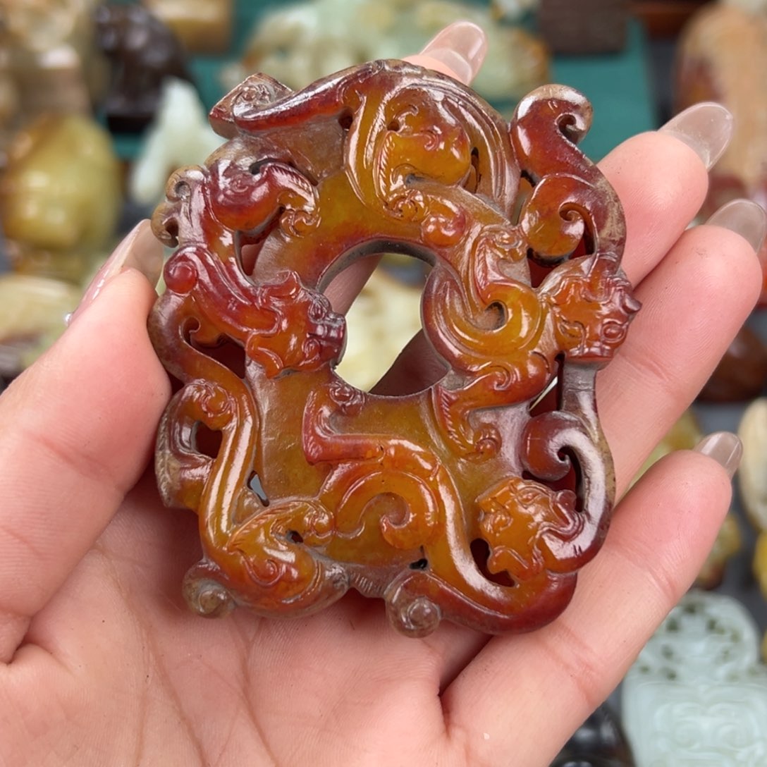 和田玉（糖玉）颈饰未镶嵌用****5