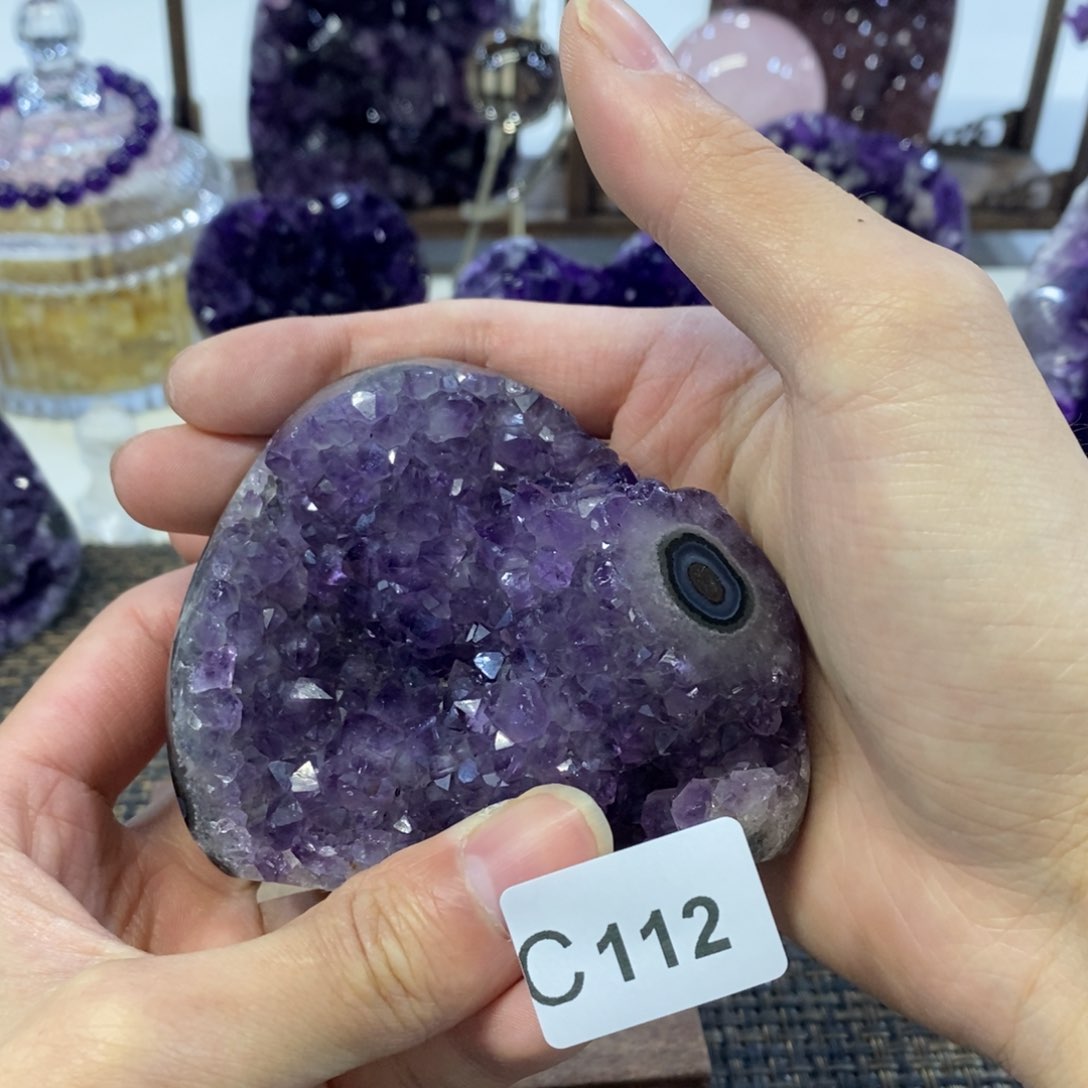 紫晶摆件摆件未镶嵌