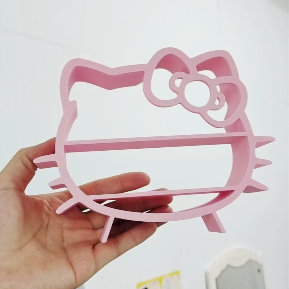 3D打印定制展示柜猫头货架层架搁架九宫格抽屉桌面摆件