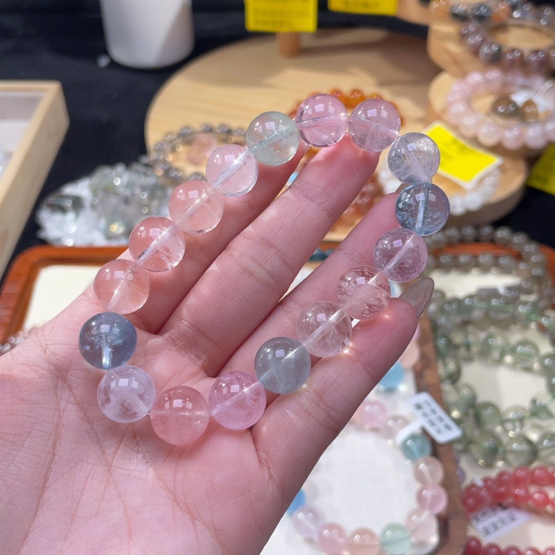 绿柱石（摩根石）手串未镶嵌岛*