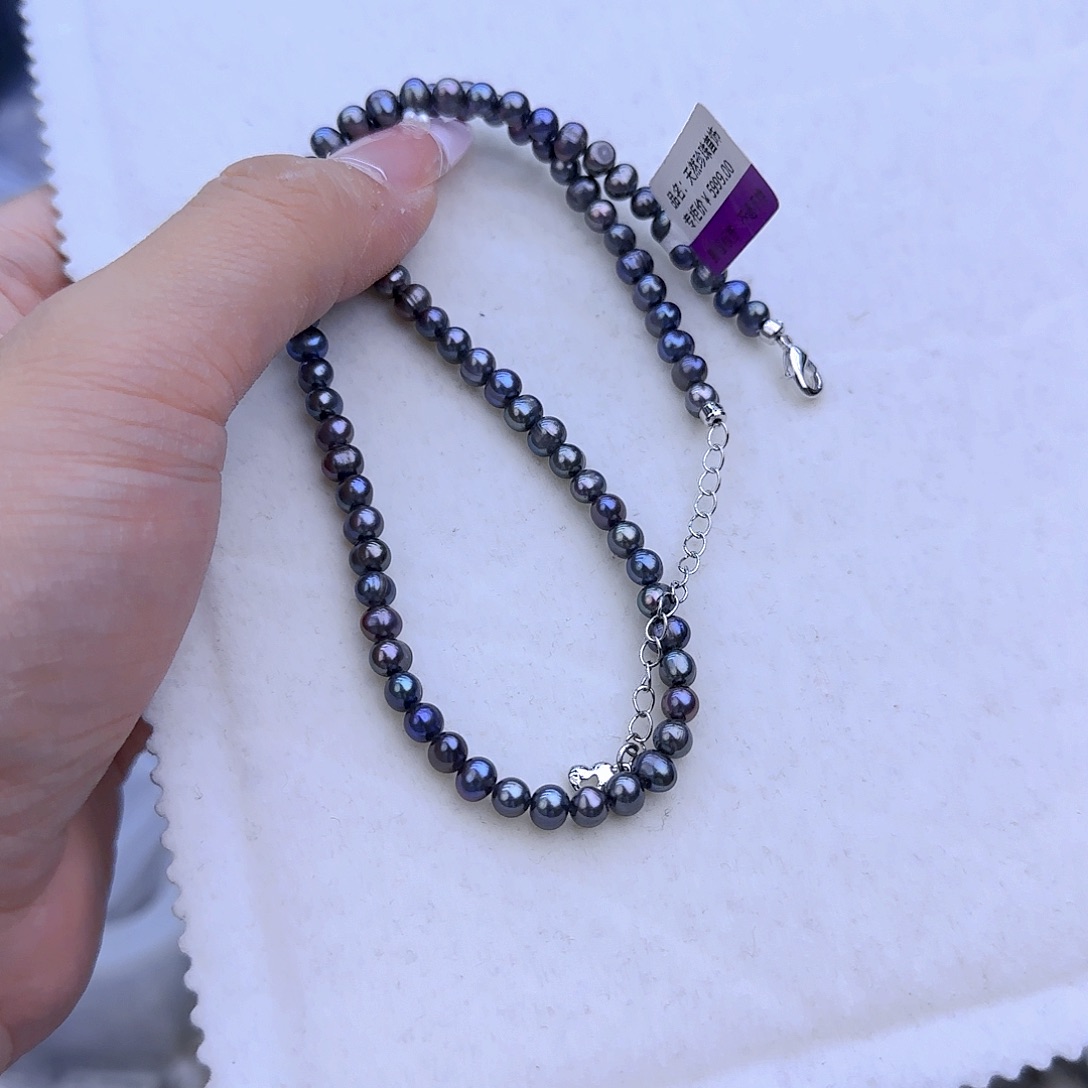 未镶嵌项链定制9淡水珍珠