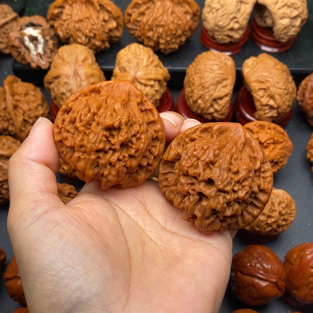 文玩核桃把件49官帽色差介意勿拍