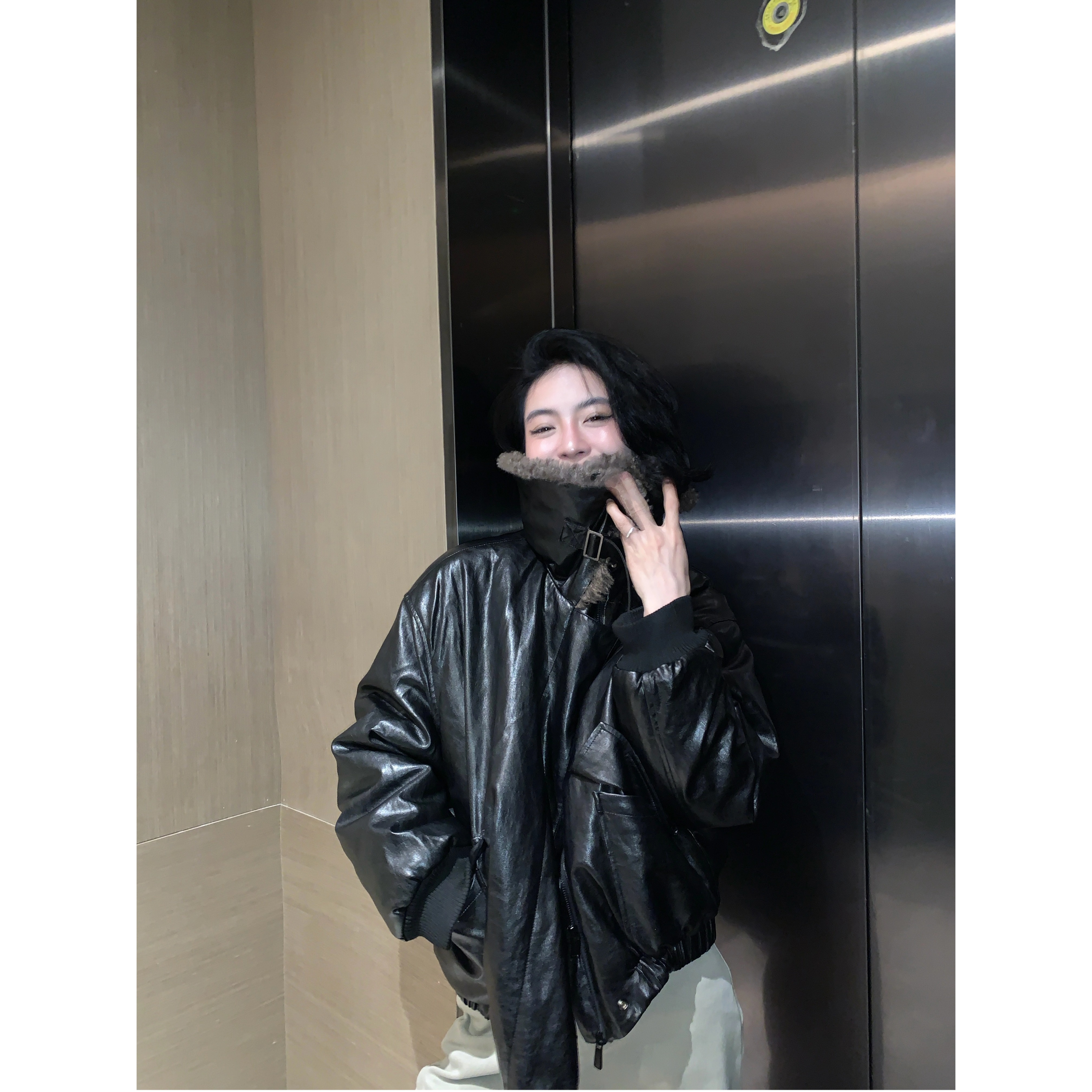 2025 A/W SEP.‘格调新生’阔版即刚也柔的夹克毛领夹克外套