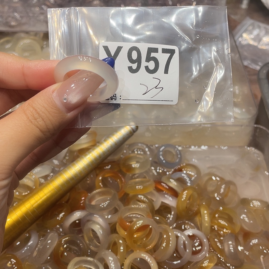 玛瑙/玉髓未镶嵌戒指957