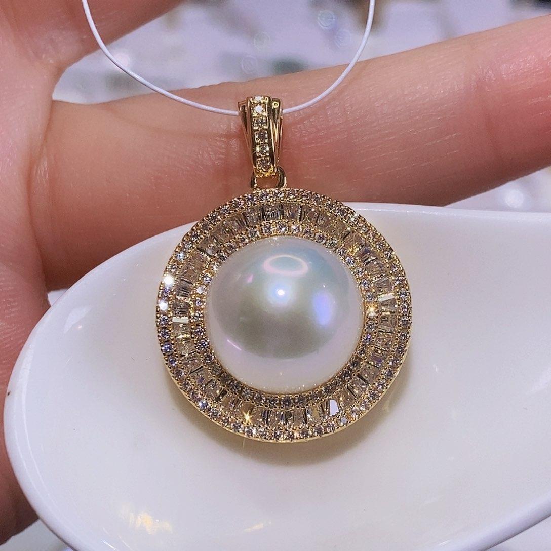 淡水珍珠颈饰合金