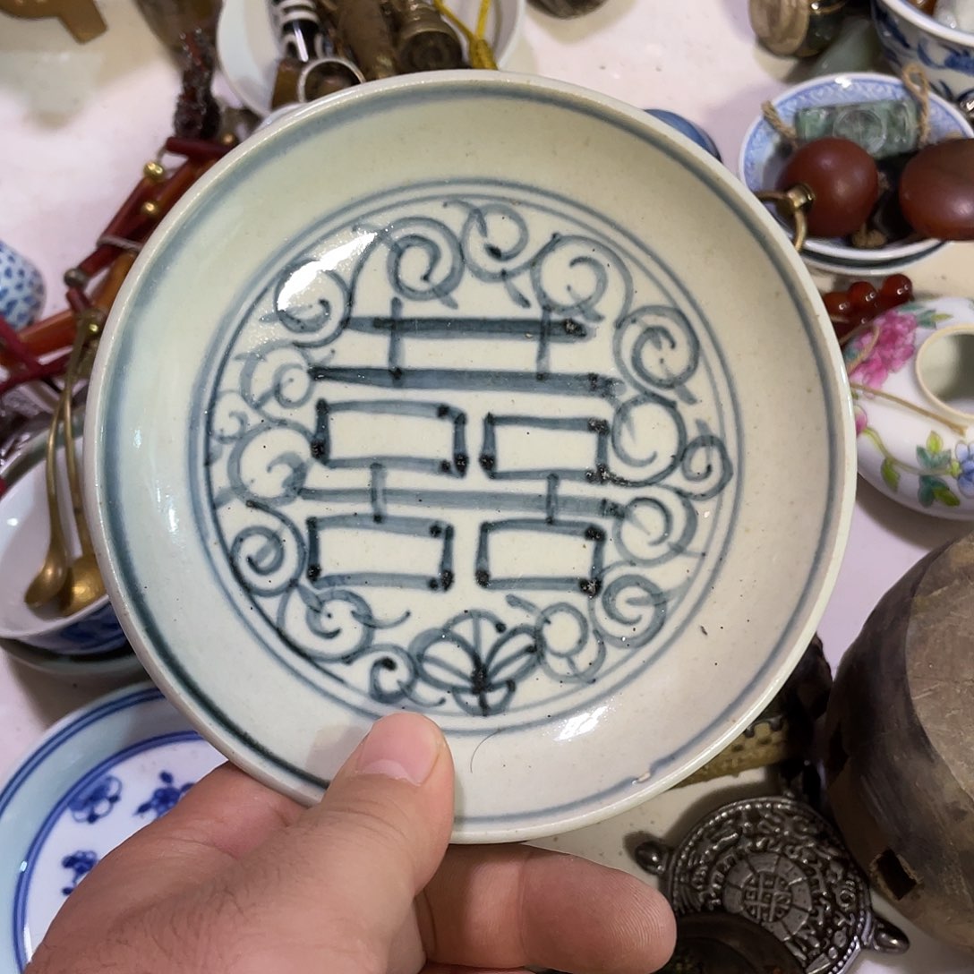 一***头陶瓷小小摆件工艺品