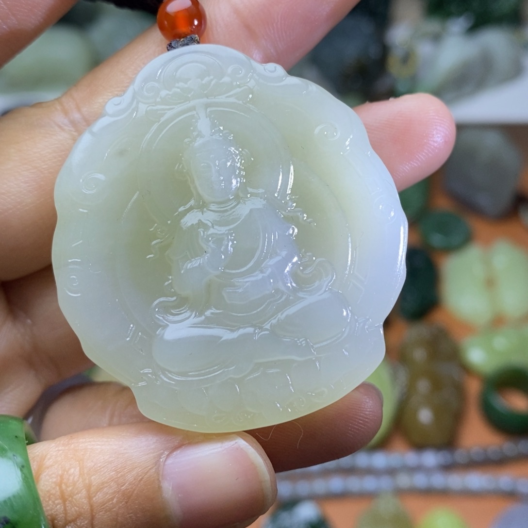 和田玉未镶嵌颈饰