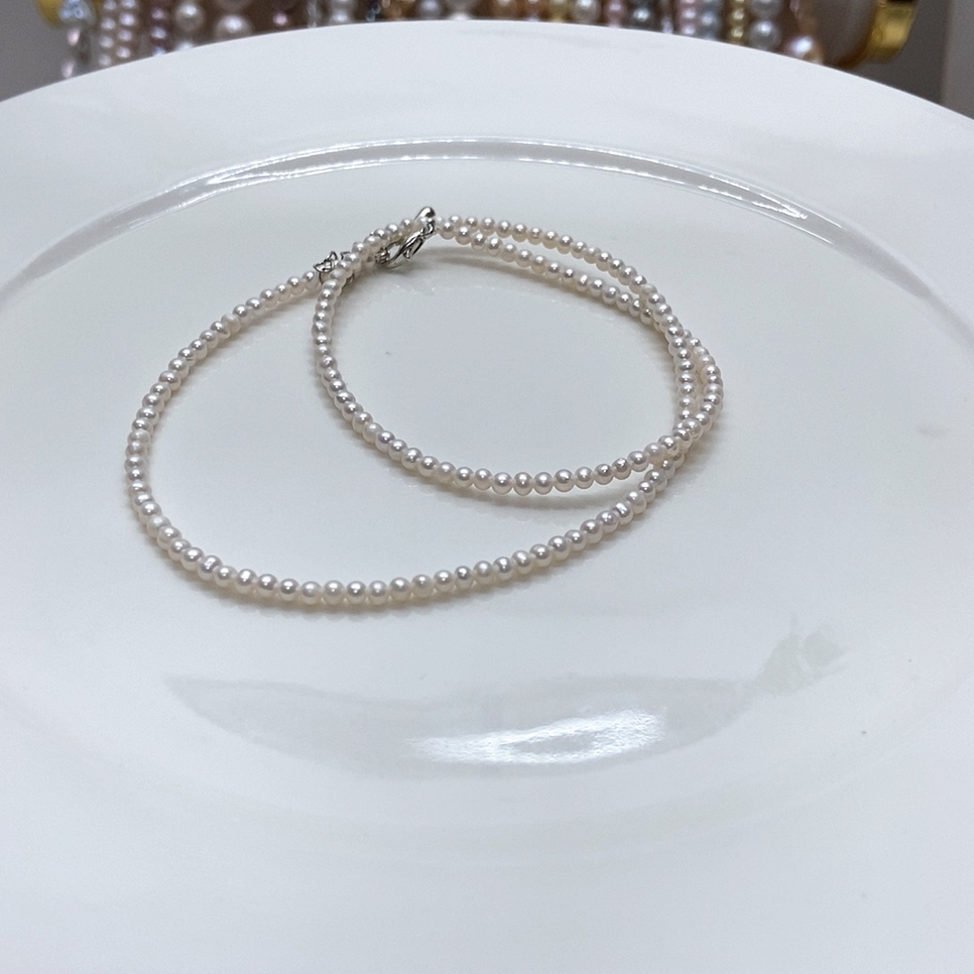 淡水珍珠颈饰合金