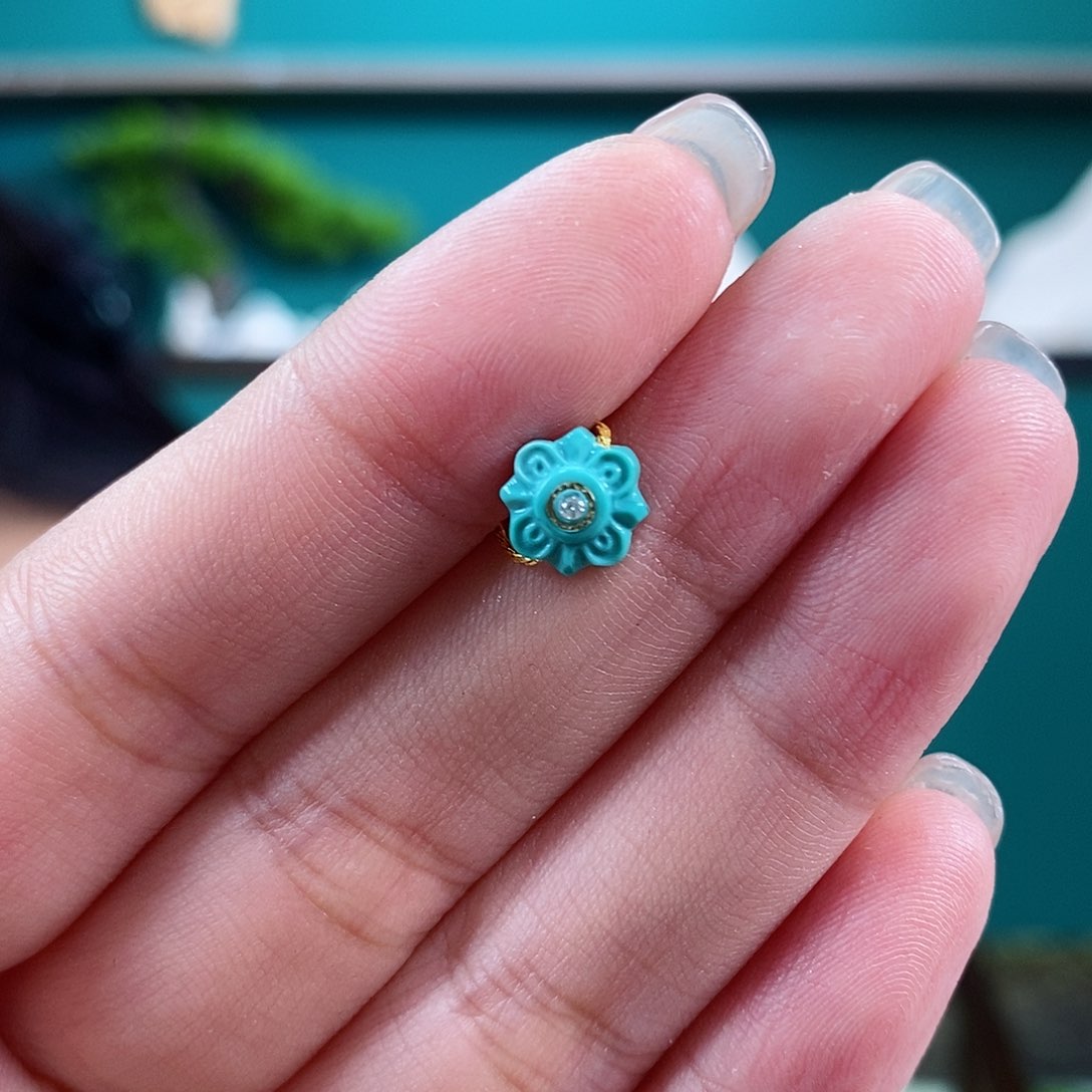 绿松石珠宝奇石未镶嵌