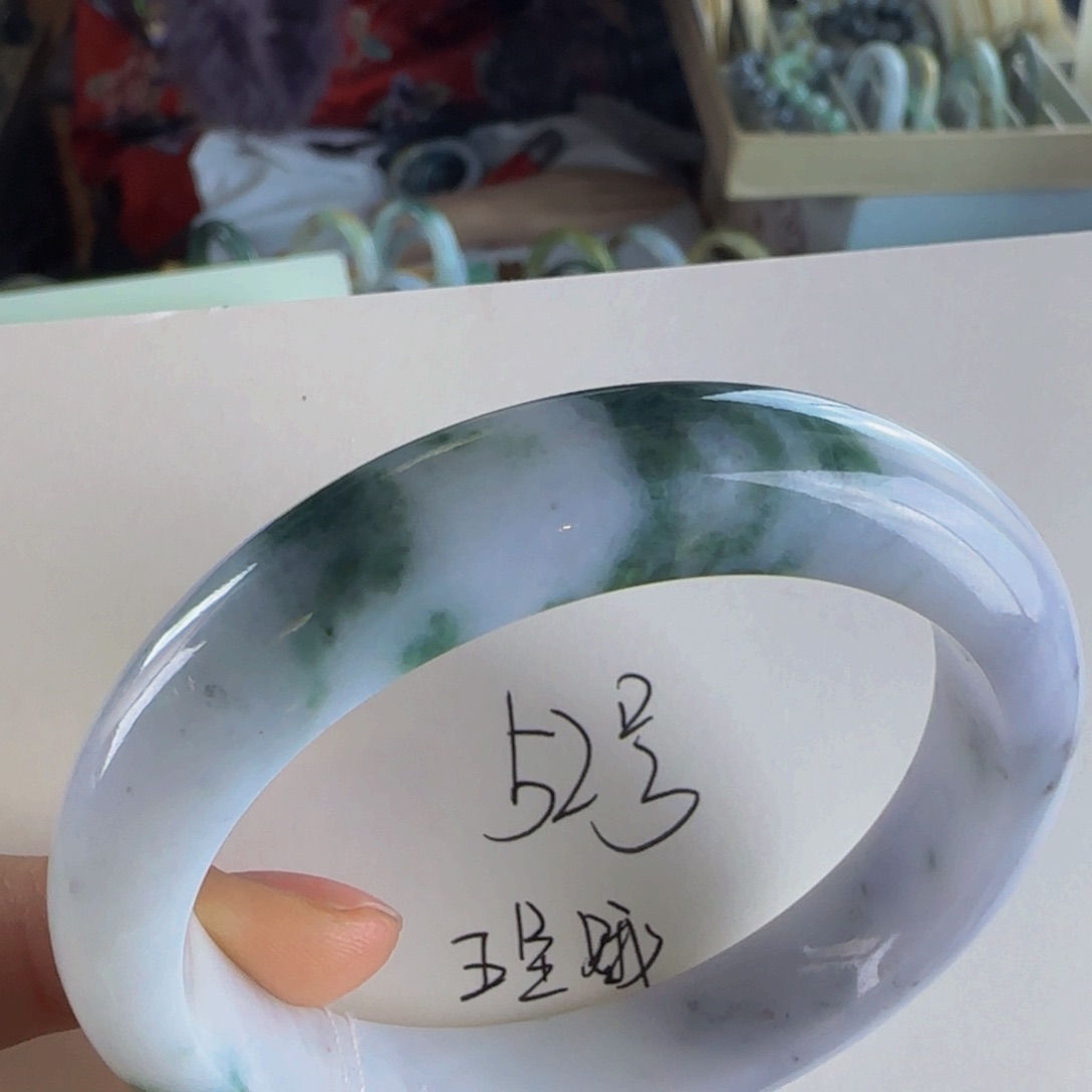 翡翠手镯未镶嵌老坑55圈
