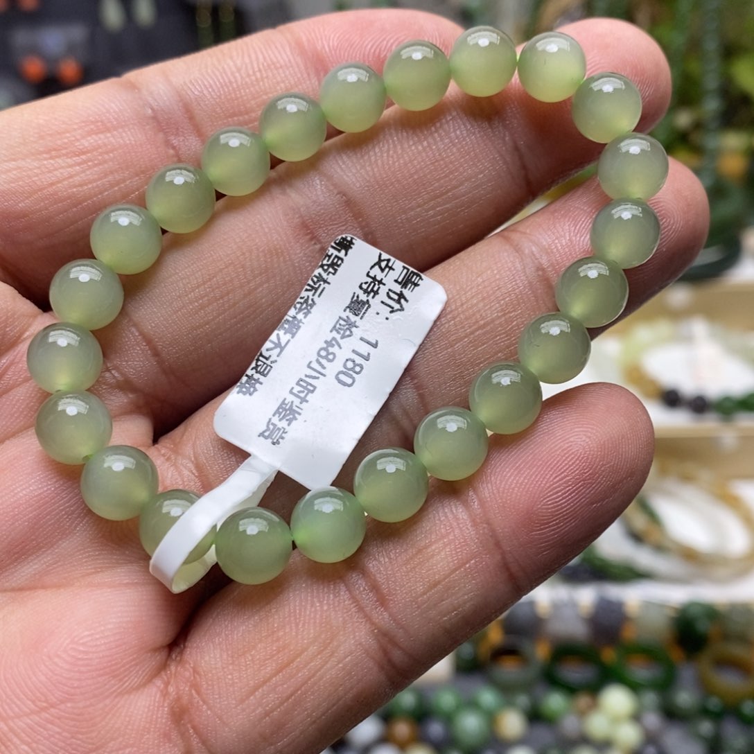 和田玉（白玉）手链未镶嵌清**生