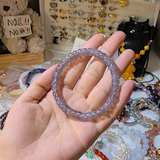 仿水晶磁石烟紫玛瑙石药片