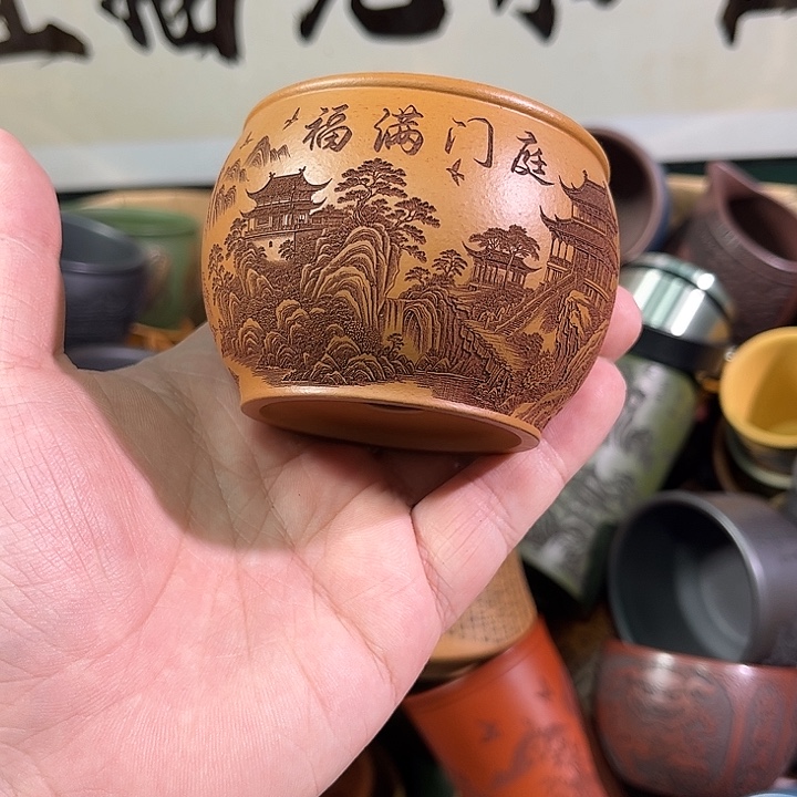 茶杯紫砂全手工紫砂主人杯