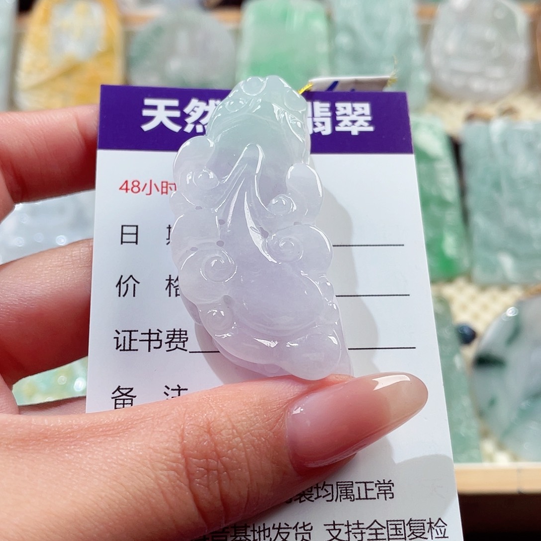 翡翠未镶嵌颈饰貔貅