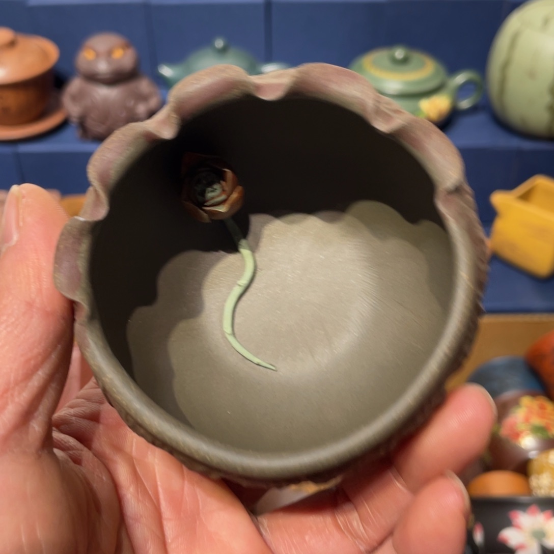 原矿紫砂手工主人杯