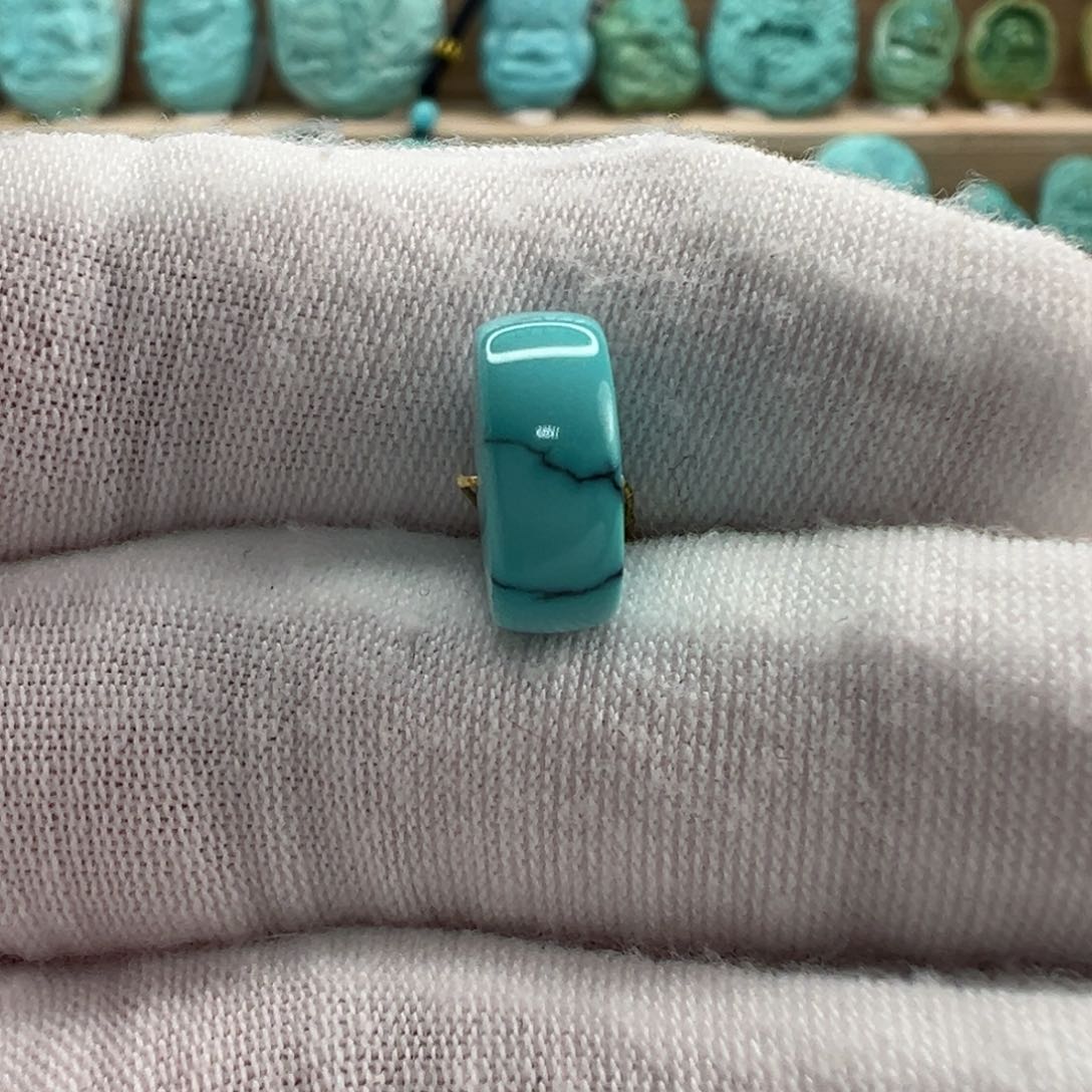 未镶嵌绿松石直切珠11.9x5.3mm