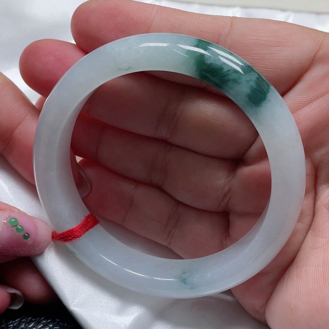 未镶嵌手镯翡翠缅甸翡翠手镯56圈
