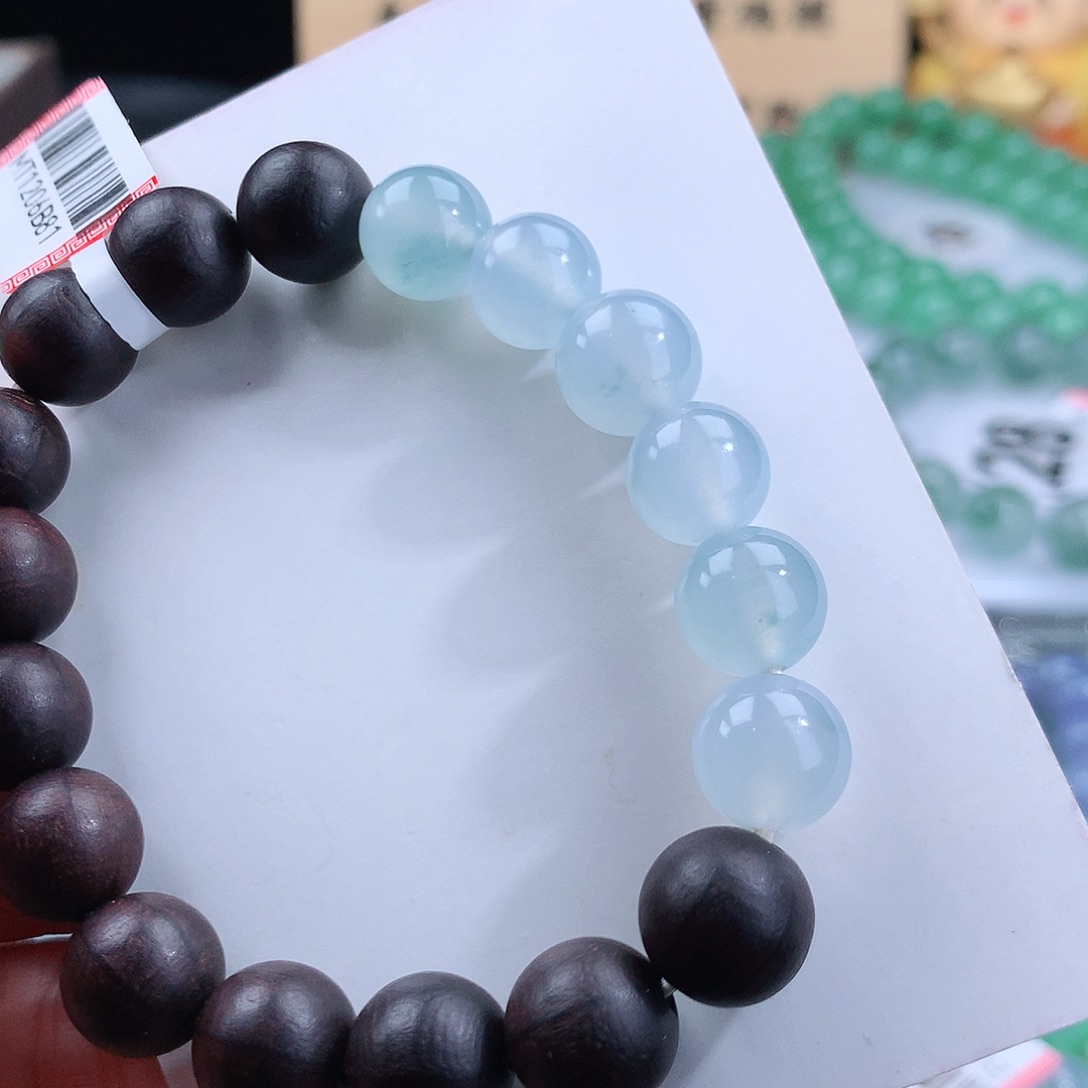 翡翠手链未镶嵌卡10mm