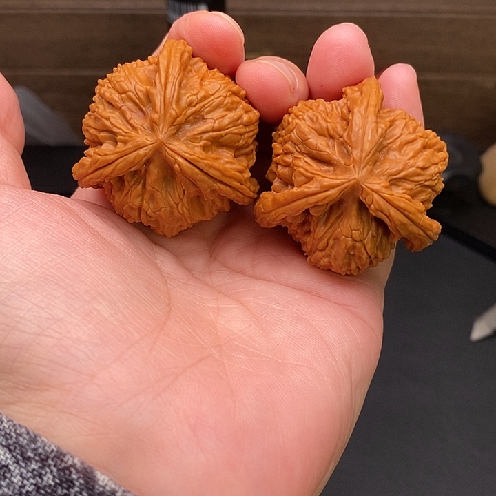 隨***風把件文玩核桃白奔