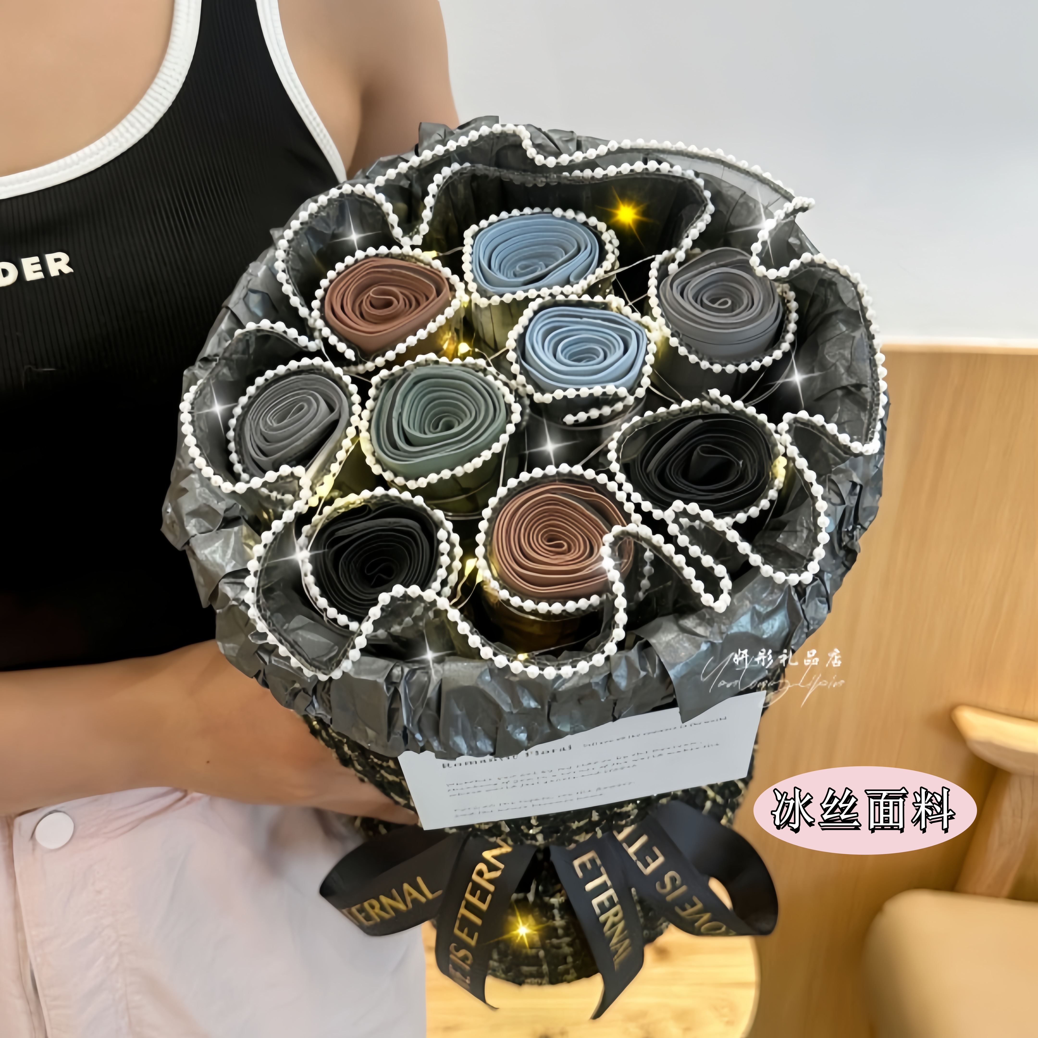 男士冰丝纯棉莫代尔棉内裤花束情人节生日礼物送男友男生老公实用