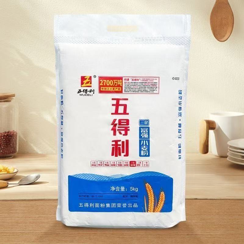 五得利三星富强粉5kg五得利面粉通用面粉