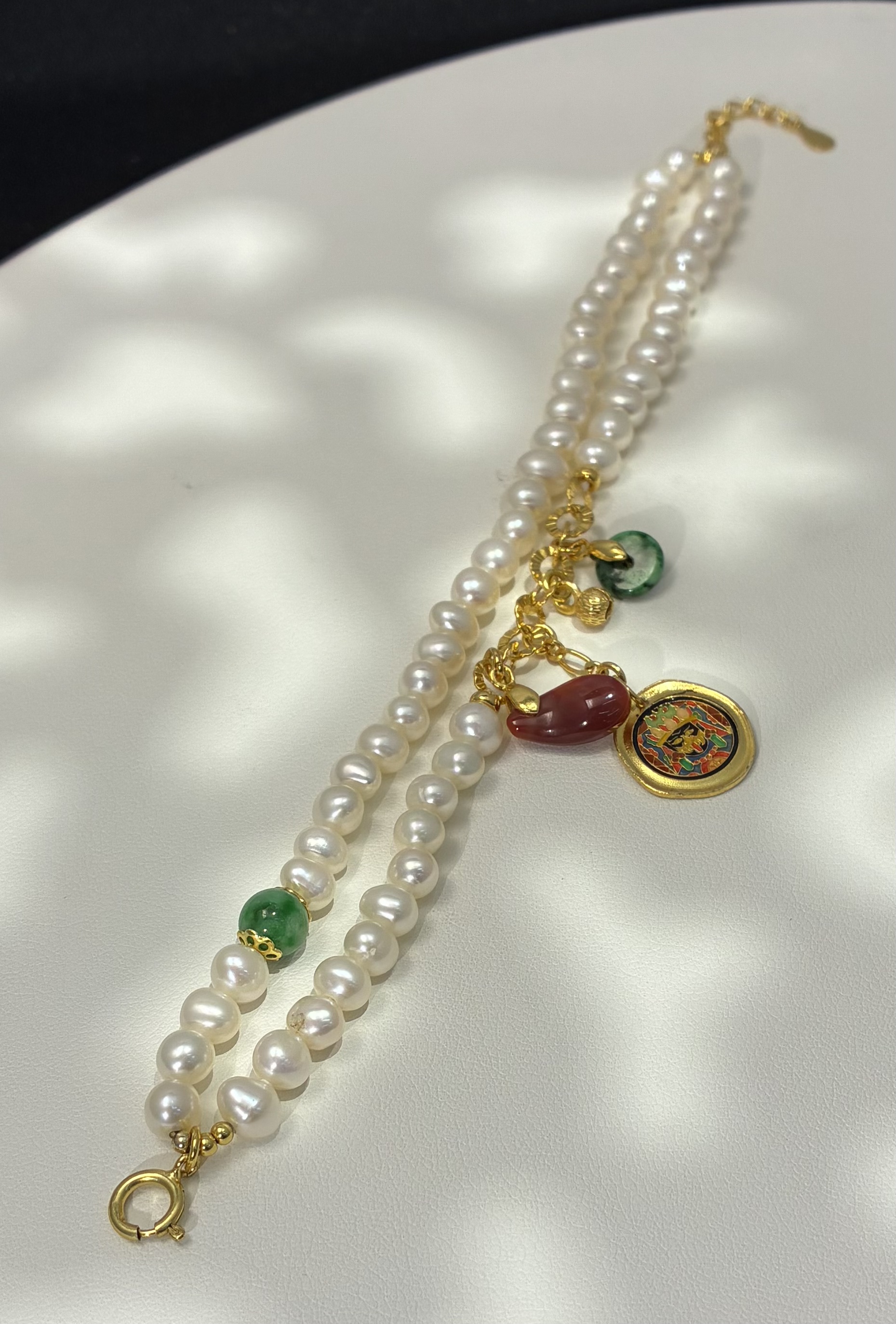 珍珠扎基拉姆双圈手串 2942  多样性发一件