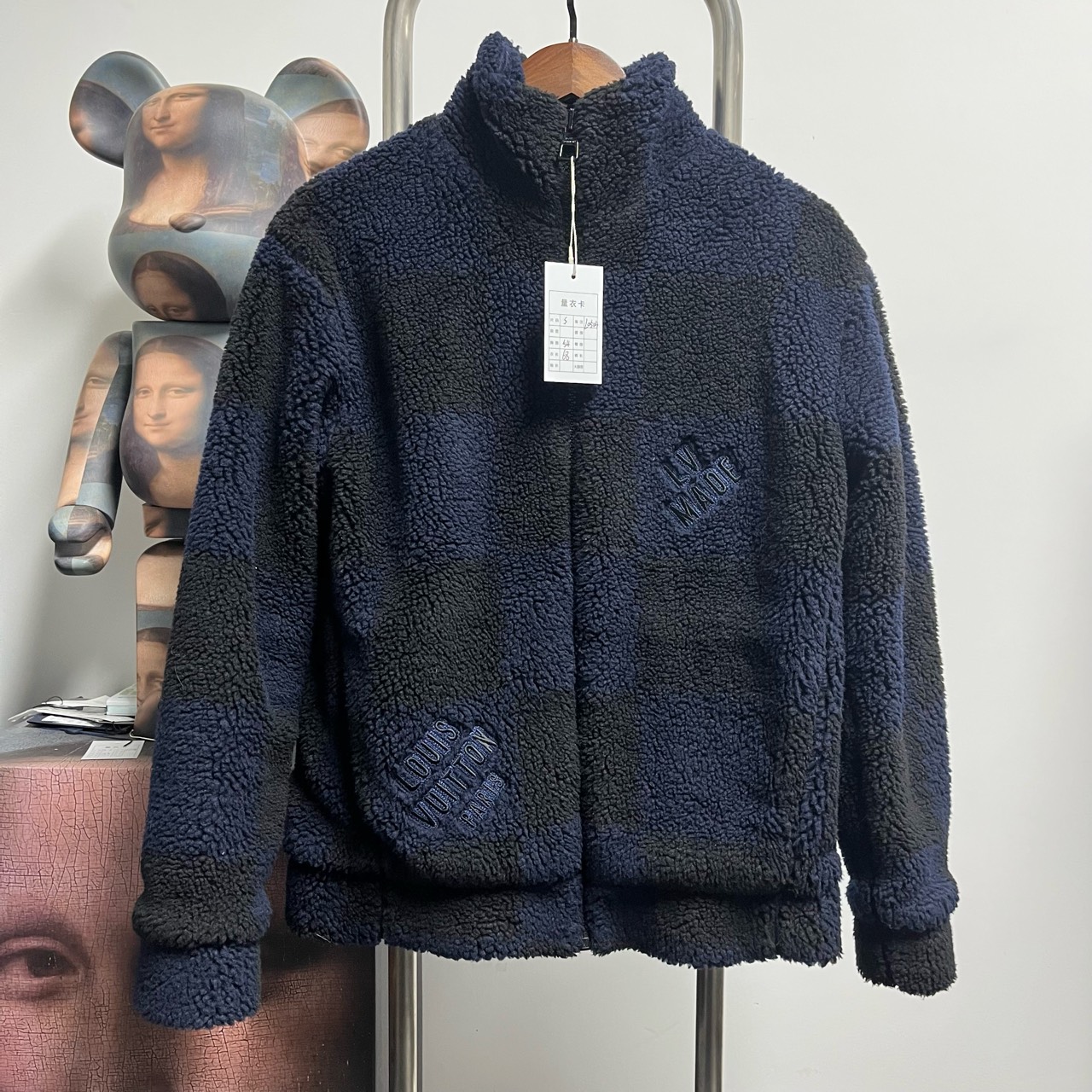 Louis Vuitton Lv棋盘格泰迪外套 L0504尺码：S 衣长68 胸围54